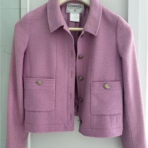 Chanel Women's Lavender Blazer 98P size 38- Authentic